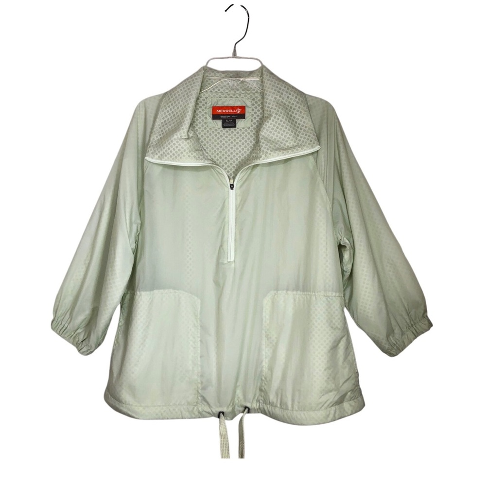 MERRELL Waywego Quarter Zipper 3/4 sleeve in Almost Aqua Pull On Windbreaker S/P